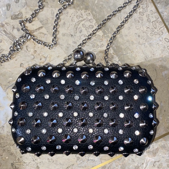 Studded Rhinestone hard shell purse - Picture 2 of 5